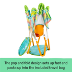 Pop 'N Jump Portable Baby Activity Center, Indoor Outdoor Use, Lightweight, Carrying Bag, Canopy, 6-12 Months (Animals) - Image 3