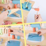 "Kids Wooden Tool Bench Workshop with Tools Set - Fun Construction Toy for Boys and Girls Ages 3-5" - Image 2