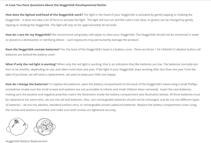 " Nogginstik: Interactive Light-Up Rattle for Babies!" - Image 4