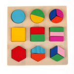 Wooden Educational Shape Puzzle Set - Color and Shape Recognition Toy for Toddlers - Preschool Learning Game - Montessori Education for Kids - Image 4