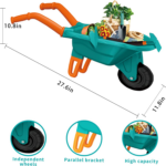 "Kids Gardening Adventure Set with Wheelbarrow, Apron, and More - Educational STEM Learning Toys for Outdoor Fun!" - Image 2