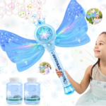 "Magical LED Bubble Wand Set for Girls: Light, Music, and Endless Bubbles! Perfect Outdoor Party Toy and Birthday Gift for Girls Ages 3-8" - Image 10