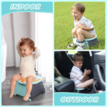 " Portable Toddler Travel Potty with Travel Bag and 30 Replacement Bags - Easy Clean Baby Training Toilet (Blue)" - Image 4
