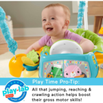 to Toddler Learning Toy 2-In-1 Servin’ up Fun Jumperoo Activity Center with Music Lights and Shape Sorting Puzzle Play - Image 5