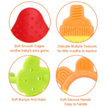 "Organic Silicone Baby Teething Toys - Set of 6 for Natural Brain Development" - Image 2