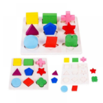 Wooden Educational Shape Puzzle Set - Color and Shape Recognition Toy for Toddlers - Preschool Learning Game - Montessori Education for Kids - Image 3