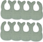 " Muslin Baby Bibs - Adjustable, Absorbent, and Stylish Drool Bibs for Teething Boys & Girls" - Image 26