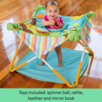 Pop 'N Jump Portable Baby Activity Center, Indoor Outdoor Use, Lightweight, Carrying Bag, Canopy, 6-12 Months (Animals) - Image 7