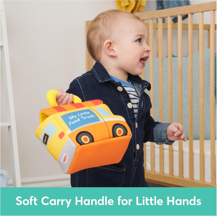 "Adorable  Baby Play Soft Collection Food Truck Plush Playset - Perfect Sensory Toy for Babies!" - Image 6