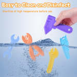 "Silicone Molar Teether Chew Toys Set for Baby - Soft Textures, BPA Free - 5-Pack Gift Set" - Image 6