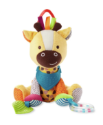 "Bandana Buddies Giraffe: Multi-Sensory Baby Toy for Teething and Play"