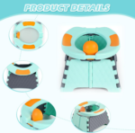 " Portable Toddler Travel Potty with Travel Bag and 30 Replacement Bags - Easy Clean Baby Training Toilet (Blue)" - Image 3