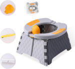 " Portable Toddler Travel Potty with Travel Bag and 30 Replacement Bags - Easy Clean Baby Training Toilet (Blue)" - Image 8