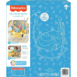 to Toddler Learning Toy 2-In-1 Servin’ up Fun Jumperoo Activity Center with Music Lights and Shape Sorting Puzzle Play - Image 6