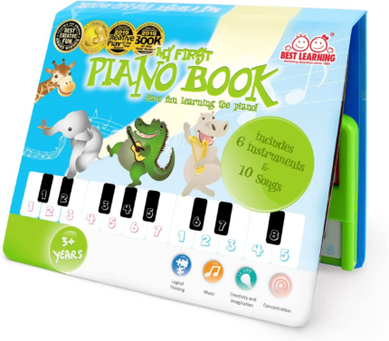 "My First Piano Book: Educational Musical Toy for Toddlers - Perfect Birthday Gift for 3-5 Year Old Boys and Girls"