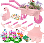 "Kids Gardening Adventure Set with Wheelbarrow, Apron, and More - Educational STEM Learning Toys for Outdoor Fun!" - Image 9