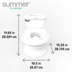 "Summer Infant My Size Potty Pro: Lifelike Flushing Sound, White, Ages 18 Months+" - Image 6