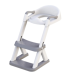 " 2-In-1 Toddler Potty Seat with Step Stool - Grey" - Image 8