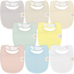 "Sweet Charm 8-Pack Organic Baby Bibs for Boys and Girls - Teething and Drool Bibs for Newborns, Infants, and Toddlers" - Image 9