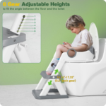 "2-in-1 Toddler Potty Training Seat with Splash Guard and Anti-Slip Step Stool" - Image 5