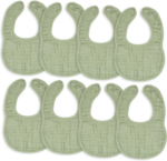 " Muslin Baby Bibs - Adjustable, Absorbent, and Stylish Drool Bibs for Teething Boys & Girls" - Image 13