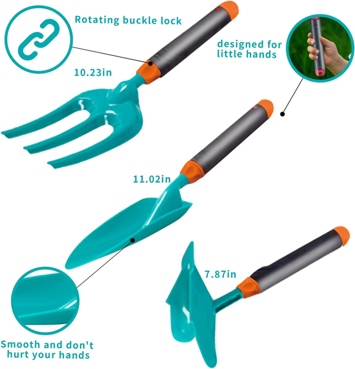 "Kids Gardening Adventure Set with Wheelbarrow, Apron, and More - Educational STEM Learning Toys for Outdoor Fun!" - Image 3