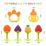 "Organic Silicone Baby Teething Toys - Set of 6 for Natural Brain Development" - Image 3