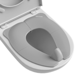 "Foldable Non-Slip Potty Training Seat for Toddler Travel - Cute Green Frog Design with Drawstring Bag" - Image 10