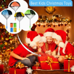 Tangle-Free Throwing Army Toy Parachute Set - Outdoor Flying Toys for Kids (4 Pieces) - Image 5