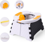" Portable Toddler Travel Potty with Travel Bag and 30 Replacement Bags - Easy Clean Baby Training Toilet (Blue)" - Image 9