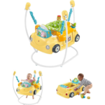 to Toddler Learning Toy 2-In-1 Servin’ up Fun Jumperoo Activity Center with Music Lights and Shape Sorting Puzzle Play