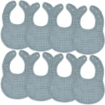 " Muslin Baby Bibs - Adjustable, Absorbent, and Stylish Drool Bibs for Teething Boys & Girls" - Image 18