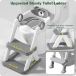 "2-in-1 Toddler Potty Training Seat with Splash Guard and Anti-Slip Step Stool" - Image 4
