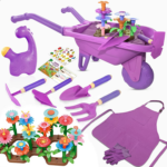 "Kids Gardening Adventure Set with Wheelbarrow, Apron, and More - Educational STEM Learning Toys for Outdoor Fun!" - Image 8