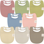 "Sweet Charm 8-Pack Organic Baby Bibs for Boys and Girls - Teething and Drool Bibs for Newborns, Infants, and Toddlers" - Image 10