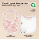 "Sweet Charm 8-Pack Organic Baby Bibs for Boys and Girls - Teething and Drool Bibs for Newborns, Infants, and Toddlers" - Image 2