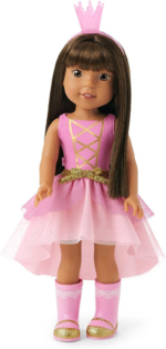" Ashlyn Doll with Stylish Outfit and Accessories - 14.5-Inch Welliewishers Doll for Ages 4+"