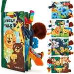 "High Contrast Sensory Baby Books & Toys Set for Early Learning - Perfect Gift for Infants 0-12 Months!"