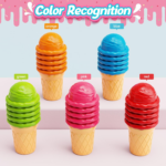 Ice Cream Alphabet Learning Toys,Color Sorting Matching Letter Game for Toddlers,Stacking Montessori Preschool Kindergarten Learning Activities,Educational ABC Fine Motor Skills Toys - Image 4