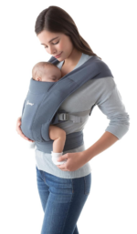 " Embrace Cozy Newborn Baby Carrier Wrap - Ponte Knit Cream" - Image 16