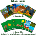 Card Game - Guess in 10 Junior Animals for Kids, Boys, Girls Who Love Board Games and Educational Toys, Travel Friendly for Ages 3, 4, 5, 6 - Image 2
