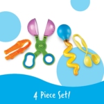 Helping Hands Fine Motor Tool Set Toy - 4 Pieces, Ages 3+ Fine Motor and Sensory Play Toys, Toddler Tweezers, Sensory Bin Toys - Image 3