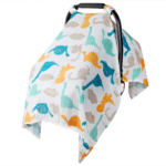 "Adorable Crocodile Dinosaur Baby Carseat Canopy - Large Size, Lightweight, Breathable Cover for Infant Car Seat, Perfect for Summer, Spring, Autumn" - Image 19