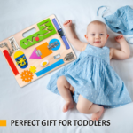 Montessori Busy Board for Toddlers, Wooden Sensory Toys, Preschool Learning Activities for Fine Motor Skills Travel Toy, Basic Life Skills Educational Gifts for 1 2 3 Years Old Kids Boys Girls - Image 6