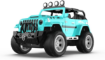 " 1:16 Remote Control Car with Fog Mist, Music, and 2 Batteries - All Terrain RC Truck for Boys with Trailer Hitch" - Image 8