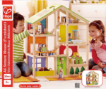 All Seasons Kids Wooden Dollhouse by  | Award Winning 3 Story Dolls House Toy with Furniture, Accessories, Movable Stairs and Reversible Season Theme L: 23.6, W: 11.8, H: 28.9 Inch - Image 2