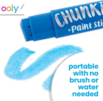 Chunkies Quick Drying Tempera Paint Sticks for Kids, Classic Colors, Set of 12 Twistable Kids Paint Sticks for Toddlers 2-4 Years, Mess Free Chubby Toddler Paint Sticks [12 Classic Colors] - Image 3