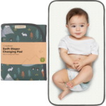 "Travel-Friendly Waterproof Diaper Changing Pad - Black Geo Design" - Image 13