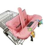 "Cute Cotton Shopping Cart & High Chair Cover for Baby - Machine Washable for Infant, Toddler - Boy or Girl" - Image 12