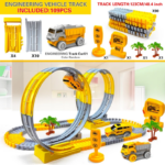 "Electric Flexible Track Engineering Car Educational Toy for Kids, Birthday Gift" - Image 14